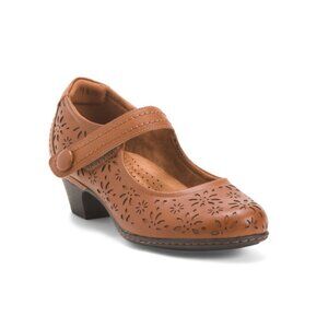 COBB HILL ROCKPORT Natural Leather Alesia Comfort Mary Jane Pumps